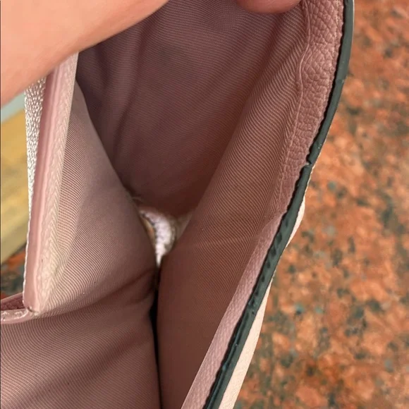 Coach Light Pink Pebbled Leather Compact Wallet - Picture 10 of 10